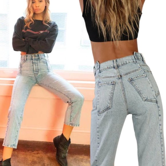 REVICE Denim - Revice Gemini Jeans 30 High Rise Button Fly Seamed Straight Leg Jean Rigid Denim